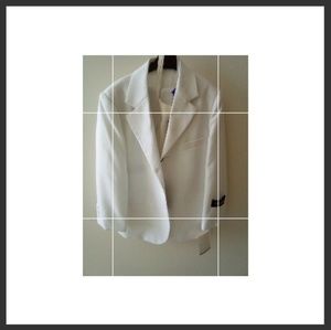 Boys Adolfo white suit with tie 6 regular